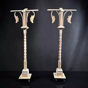 Set of Two Hand forged Late 1800’s Antique Church Altar Balustrades - Picture 1 of 6