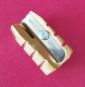 PENCIL SHARPENER SACAPUNTAS VINTAGE MADE GERMANY SOLID METAL NEW - Imagen 1 de 15