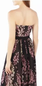 $368 BCBGMaxazria Amber Strapless Floral Print Gown SIZE: 2 NWT - Picture 1 of 9