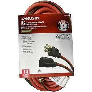 HUSKY AW62608 50 ft. 14/3 Extension Cord, Red/Black - Picture 1 of 1
