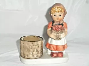 Statuetta Wagner & Apel Bambina con Mele Contrassegnata 1980 WA su base Germania - Foto 1 di 12