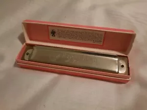 Vintage Hohner Marine Band Harmonica 14 hole #365 Key G In Original Box - Picture 1 of 6