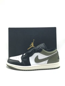 *NEW* Men Air Jordan 1 Low Medium Olive / Black   (553558 092), Sz 8.0 - 13.0 👍 - Picture 1 of 7