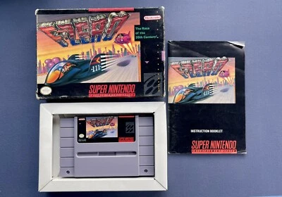 F-Zero (Super Nintendo SNES, 1991) Complete In Box CIB - Image 1 of 4