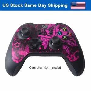 Leather Sticker Skin for Xbox-one Controller Vinyl Cover Decal Pink Butterfly - Picture 1 of 8