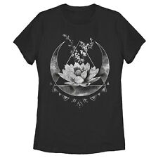 Women's Lost Gods Celestial Flower Pattern T-Shirt