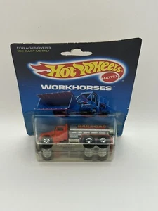 Vintage 1988 Red Hot Wheels Workhorses Peterbilt Railroad Tank Truck No. 2547 - Picture 1 of 11
