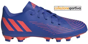 SCARPE CALCIO ADIDAS PREDATOR EDGE.4 FxG JUNIOR- GW2369 col.blu/solar - Foto 1 di 4