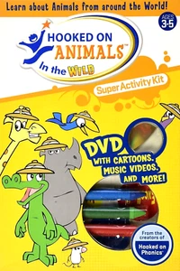 Hooked on Animals In The Wild Super Activity Kit+DVD Cartoons Music Videos More - Picture 1 of 2