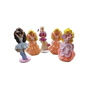 LOTE DE 5 FIGURAS DE JUGUETES HAPPY FOOD VINTAGE 1991/1992 MCDONALDS MATTEL BARBIE - Imagen 1 de 11