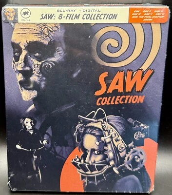 SAW 8 FILM COLLECTION WALMART BLURAY STEELBOOK **NEW & SEALED!** - Image 1 of 4