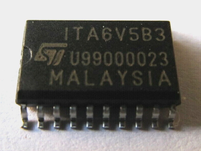 STM ITA6V5B3 TVS Diode Bidirectional 9 Channel 6.5V 300W 1100pF SOIC-20 - Image 1 of 1