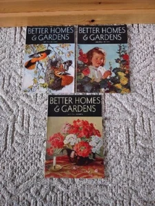 (3) LOT Better Homes and Gardens May 1934-June 1934-July 1934 - Picture 1 of 24