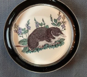 PAPERWEIGHT BY DEVATREND, VOLE WITH FLOWERS - Picture 1 of 2