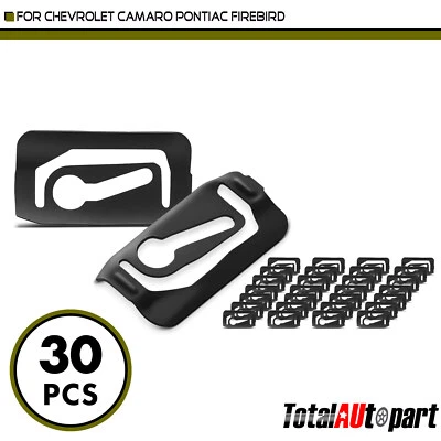 30件装车窗展示模夹扣适用于雪佛兰庞蒂亚克黑色金属 — 第 1/4 张图片