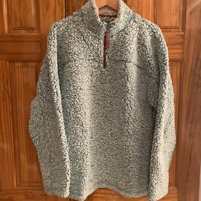 True Grit para hombre talla mediana Suéter Difuso Pila Punta Escarchada 1/2 Cremallera Pullover Foto 1 de 4