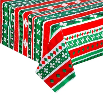 Christmas Table Cover Party Supplies Tablecloth Merry Xmas Decoration - image 1 of 3