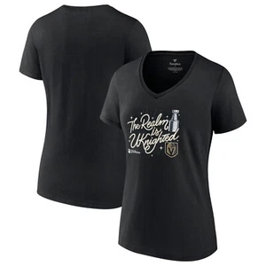 NWT Women's Fanatics Black Vegas Golden Knights 2023 Stanley Cup Champions 4X - Picture 1 of 24