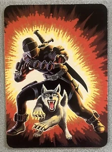 GI Joe 1986 Hasbro Series 1 Commando (Snake-Eyes) Card #8 ARAH Milton Bradley - Bild 1 von 2