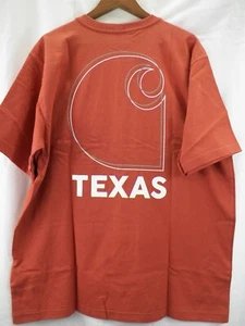 T-shirt Carhartt Relaxed Fit Pesanti Texas Graphic 2XL Terracotta NUOVA - Foto 1 di 5