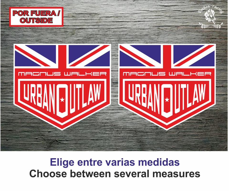 Sticker Vinilo Pegatina Decal Vinyl Aufkleber Magnus Walker urban out law Outlaw - Imagen 1 de 1