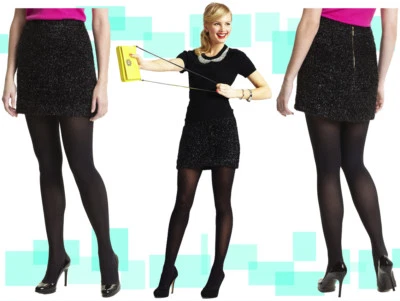 Falda Kate Spade New York Robbie Negra Brillante Flecos Brillante This Way 14 Foto 1 de 4