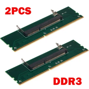 PACK 2 DDR3 Laptop a Escritorio Memoria RAM Adaptador Conector Convertidor NUEVO - Imagen 1 de 12