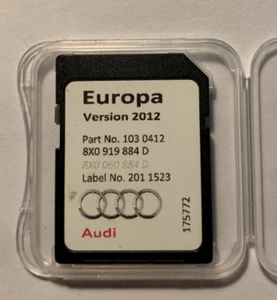 Genuine Audi A1 A6 A7 Q3 RMC Maps Sat Nav SD Card 2012 8X0919884D - Picture 1 of 5
