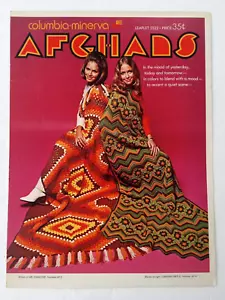 Vintage Columbia Minerva AFGHANS 1970 Leaflet #2522 Knit Crochet Instructions - Picture 1 of 18