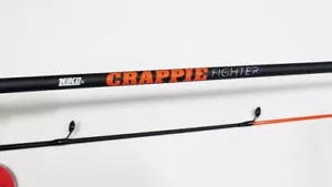 3ea ZEBCO CRAPPIE FIGHTER SOLO ASTE 12', POLE CRFUL122LA ARANCIONE/NERO 1 SET DI 3 - Foto 1 di 2