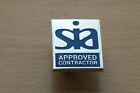 Ultra Rare SIA Approved Contractor Pin Badge . Larger Pin badge 