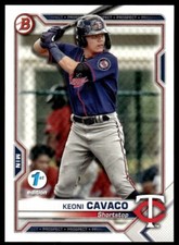 Keoni Cavaco 2021 Bowman First 1st Edition Rookie Prospect Card #BFE-73