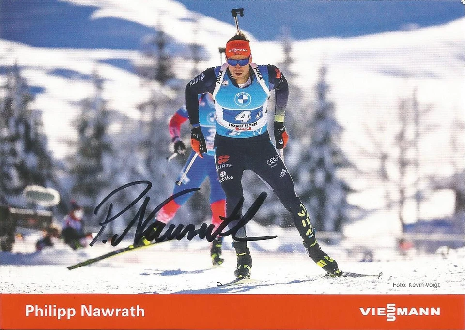 PHILIPP NAWRATH (GER) - BIATHLON; Olympiasieger; Weltmeister; Originalautogramm - Bild 1 von 1