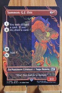 MTG - FINAL FANTASY: Summon: G.F. Ifrit SHOWCASE (WOODBLOCK PRINT) - Bild 1 von 1