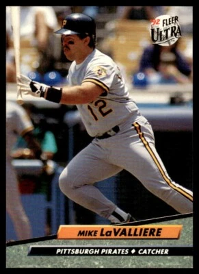 1992 Fleer Ultra #254 Mike LaValliere Pittsburgh Pirates - Image 1 of 2