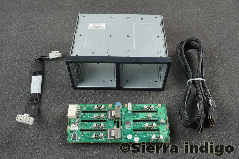 HP DL380 G6 G7 SAS Hard Drive Cage Kit Cables & Backplane 496074 507690 496070 - image 1 of 1