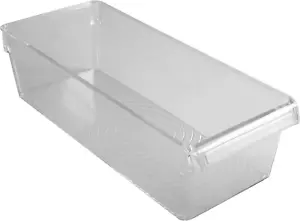 2 Pack Slim Refrigerator Storage Bin | Fridge & Freezer | Kitchen Organization | - Picture 1 of 12