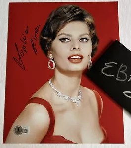SOPHIA LOREN SIGNED Autograph PHOTO COA Beckett COA BAS Stunning - Picture 1 of 4