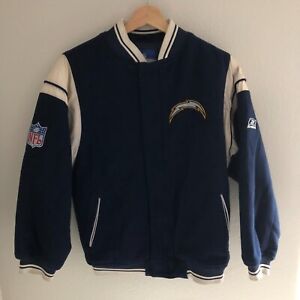 Reebok NFL Team Apparel On Field Chargers Childrens Large Jacket Signed 
