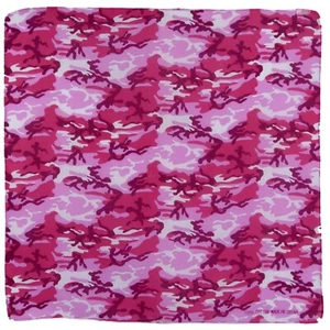 Rosa Camouflage Bandana Kopfbedeckung Schal Mundbedeckung - Bild 1 von 1