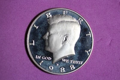 ESTATE FIND 1988 S PROOF- KENNEDY HALF DOLLAR!!  #K43373 - Image 1 of 2