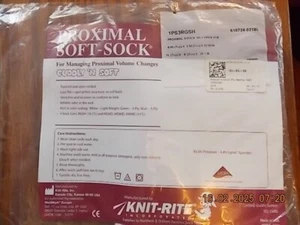 PROTHETISCHE WEICHE SOCKE VON KNIT-RITE 3-LAGIG OFFENE SPITZE 6" x3,50" x10,50" #1PS3RGSH - Bild 1 von 2