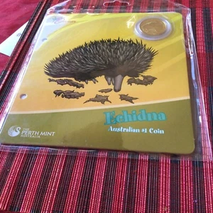2008 $1 UNc Coin Young Collectors Australian Animal series Perth Mint ECHINDA - Bild 1 von 2