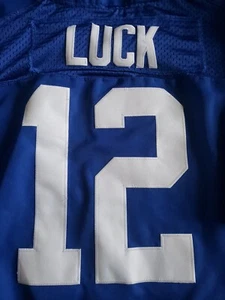 NFL Indianapolis Colts Andrew Luck #12 Home Blue Stitched Jersey Size 52 - Picture 1 of 11