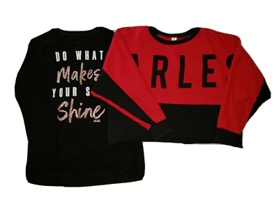 Lote de 2 sudaderas manga larga Justice Girls talla 14/16 Foto 1 de 4