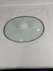 Crock Pot  Replacement OVAL LID 13 X 9 7/8" -  WHITE color  HANDLE See Pics