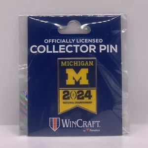 MICHIGAN WOLVERINES 2024 CFP National Championship Official Pin NCAA Football 🔥 - Picture 1 of 1