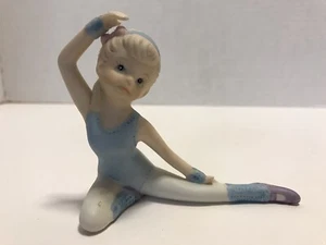 Homoco 1406 Ballerina In A Blue Tu-Tu Porcelain Figurine Mint Condition - Picture 1 of 7