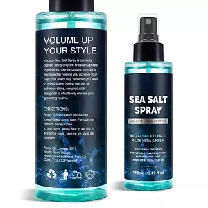 Sea Salt Spray for Hair Men and Women Surf Spray Hair Spray 5.07 Fl Oz - Picture 1 of 9