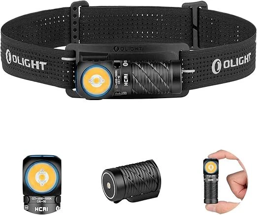 OLIGHT Perun 3 Mini Stirnlampe LED HCRI Kopflampe Rotlicht IPX8 Outdoor Schwarz - Bild 1 von 4